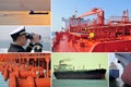 Marine merchant fleet collage Ã¢â¬â tankers.